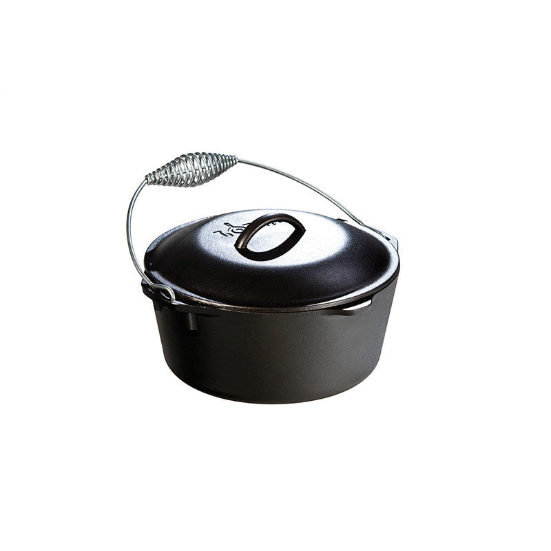 LODGE L8DO3 Dutch Oven, 5 qt Capacity, Iron, Induction Ready, Oven Safe