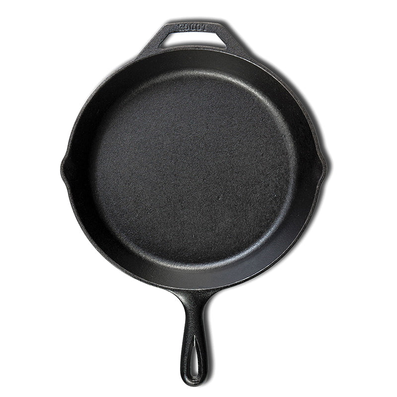 LODGE L8SK3 Skillet, 16.12 in L, 10.68 in W, 0.2 qt Capacity, Round, Cast Iron, Black