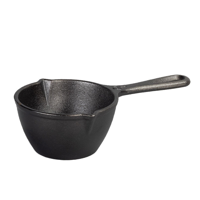 LODGE LMP3 Seasoned Melting Pot, 5.43 in Dia Pot, Cast Iron Pot, Cast Iron Handle, Stick, Induction Ready