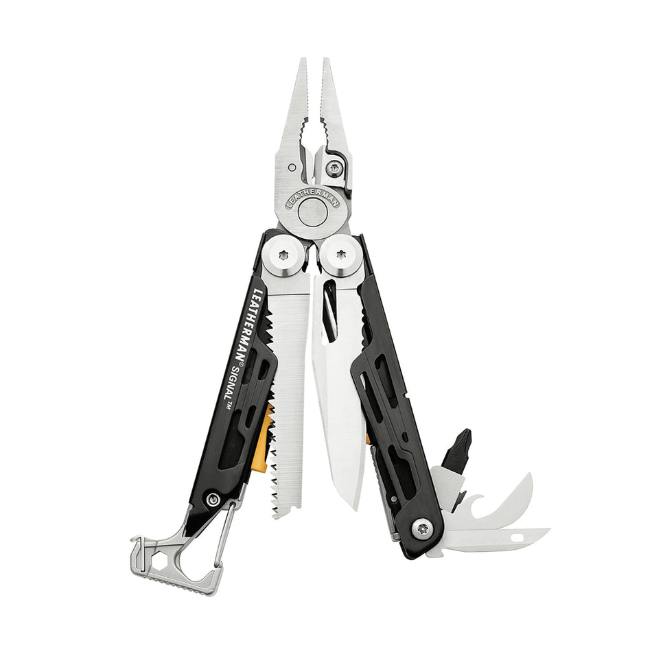 Leatherman® SIGNAL® 832261 Multi-Tool Plier, 19 -Blade, 2.73 in L Blade, 1-1/2 in W Blade, Stainless Steel Blade