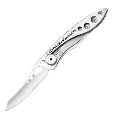 Leatherman® SKELETOOL® KBX 832378 Pocket Knife, 2 -Blade, Serrated, Straight Blade, 2.6 in L Blade, 5.87 in OAL