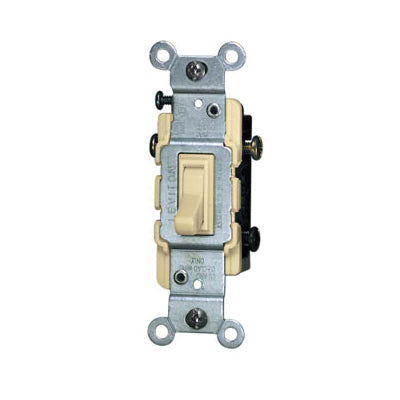 Leviton® 1453-2I Toggle Switch, 120 VAC, 15 A, 60 Hz, 1/2 hp