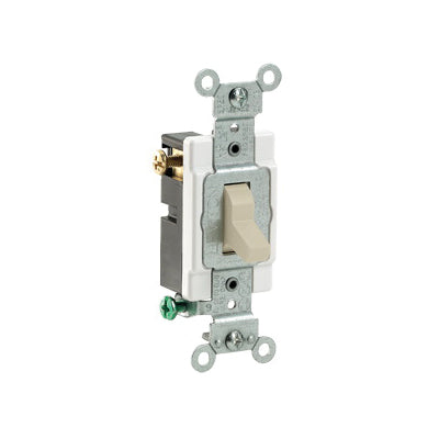 Leviton® 010-78001-000 Toggle Switch Traditional Wallplate, 1.31 in W, Ivory