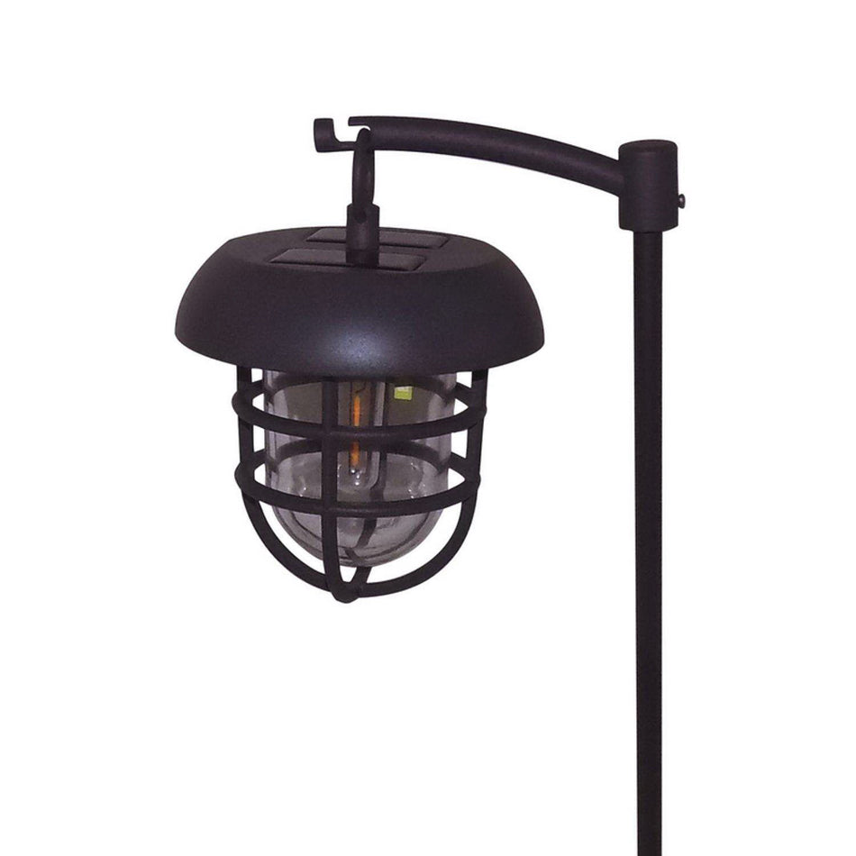 Living Accents ITM10299 Shepherd Hook Light, Solar Powered Battery, LED Lamp, 10 Lumens Lumens