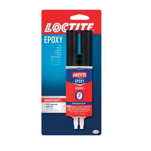 LOCTITE® 1395391 General Purpose Epoxy, Liquid, Clear, Mild Amine, 24 hr Curing, 0.85 oz, Syringe