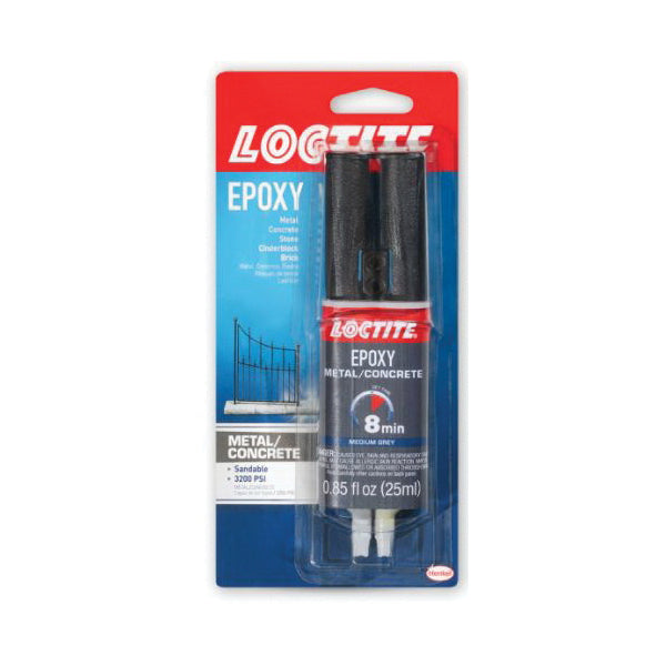 LOCTITE® 1919325 Epoxy, Liquid, Gray, Mild Amine, 24 hr Curing, 10 oz, Syringe