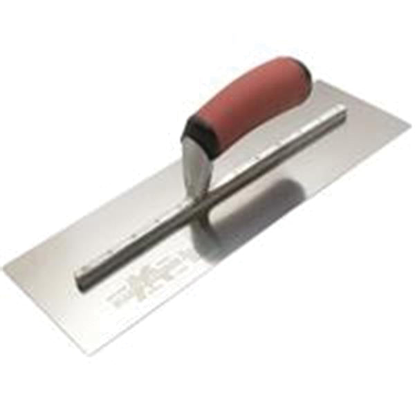 MARSHALLTOWN® 12SD Drywall Trowel, 4-1/2 in W Blade, 11 in L Blade, HCS Blade, Curved Handle, DuraSoft® Handle