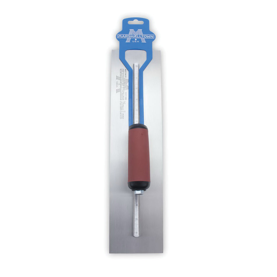 MARSHALLTOWN® 13249 Finishing Trowel, 4 in W Blade, 16 in L Blade, High Carbon Steel Blade, DuraSoft® Handle