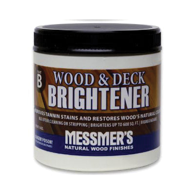 MESSMER'S WDB1 Wood Brightener, 16 oz, Jar, Powder, 600 sq-ft/lb Coverage Area