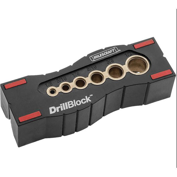 MILESCRAFT DrillBlock™ 1312 Handheld Drill Guide With Non-Slip TPE Feet