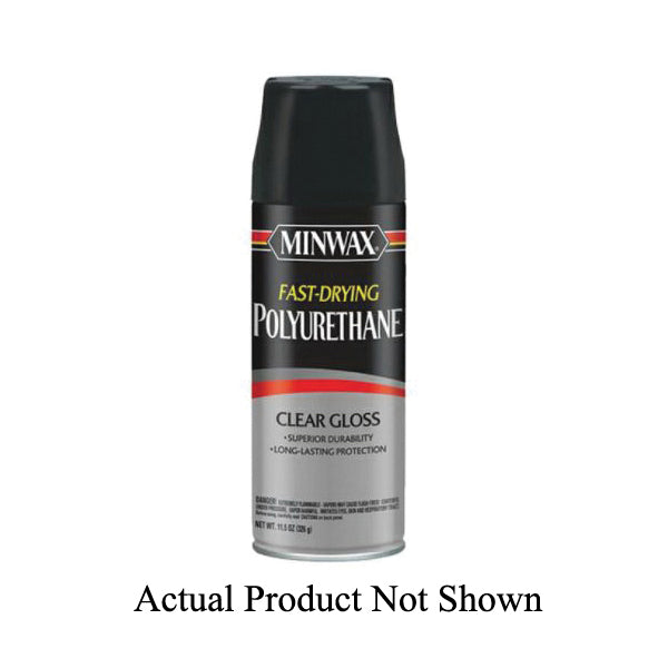 MINWAX® 33060 Fast-Drying Finish, Oil Base, Satin, Clear, 450 g/L VOC, 125 sq-ft Coverage Area, 11.5 oz, Aerosol Can