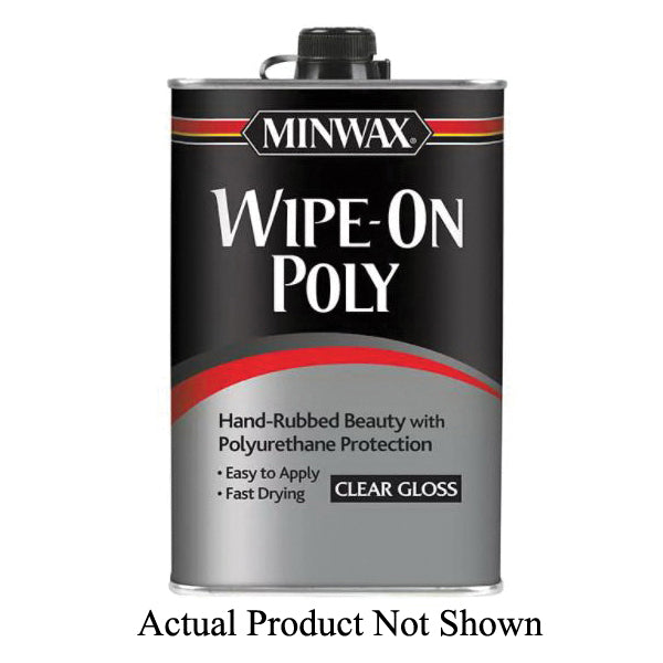 MINWAX® 60910 Wipe-On Poly, Oil Base, Satin, 125 sq-ft Coverage Area, 1 qt