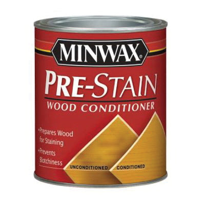 MINWAX® 61500444 Wood Conditioner, Liquid, Oil Base, Clear, 125 sq-ft Coverage Area, 1 qt