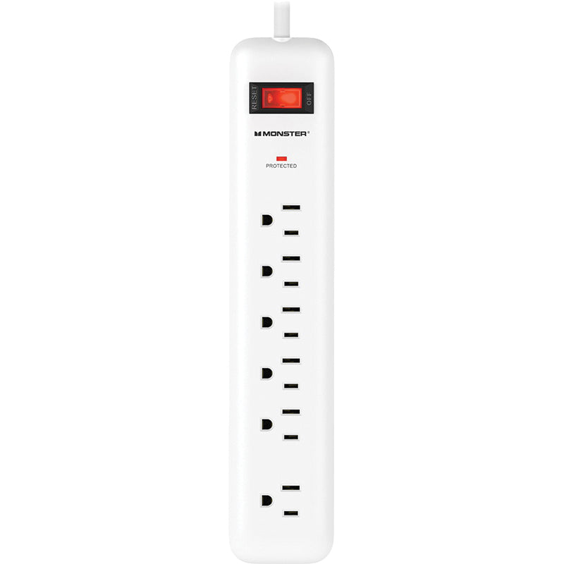 MONSTER® 1807 Surge Strip, 6 -Outlet, 8 ft L Cord