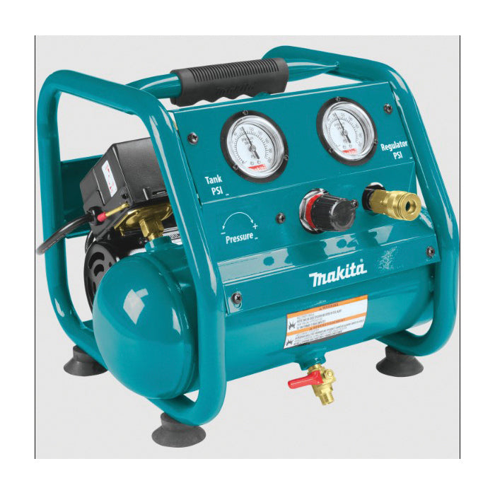 Makita® AC001 Compact Air Compressor, 1 gal Tank, 1/6 hp, 120 V, 125 psi Pressure, 0.58 cfm