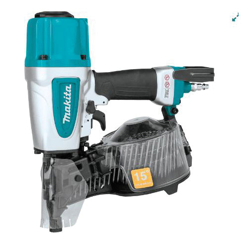 Makita® AN613 Nailer, Tool/Kit: Tool, 300 Nail, 1-1/2 to 2-1/2 in L Nail, Coil Magazine, 15 deg Magazine