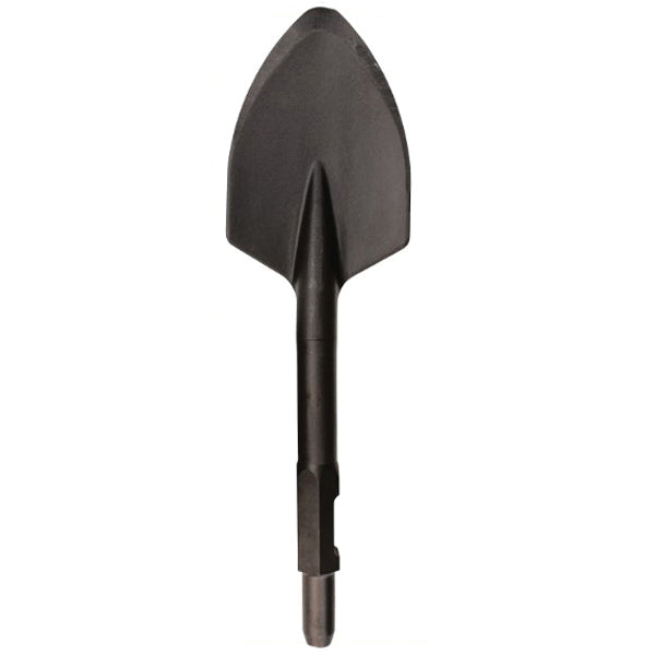 Makita® B10300 Pointed Spade, 4-3/4 in W Blade, 19 in OAL, Large Shank, Alloy, Clear-Coated