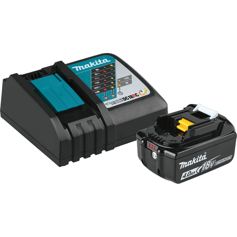 Makita® BL1840BDC1 Battery and Charger Starter Pack, 18 V, 4 Ah Battery Capacity, Lithium-Ion Battery Chemistry