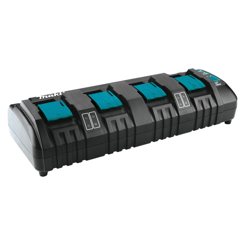 Makita® DC18SF Battery Charger, 120 VAC, 1.5 Ah, 2 Ah, 3 Ah, 4 Ah, 5 Ah, 6 Ah Battery Capacity, 18 VDC Battery, 4-Port