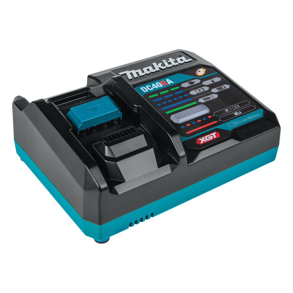 Makita® XGT® DC40RA Rapid Optimum Charger, 2.5/4/5 Ah Battery Capacity, 40 V Battery