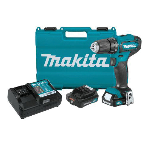 Makita® CXT® FD09R1 Cordless Driver Drill Kit, Tool/Kit: Kit, 250 in-lb, 3/8 in Chuck, Keyless Chuck, 12 V, 2 Ah