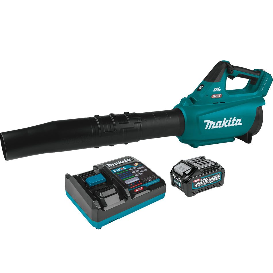 Makita® GBU01M1 Handheld Cordless Blower Kit, 565 cfm, 40 V, Lithium-Ion Battery, 4 Ah, 36 in OAL