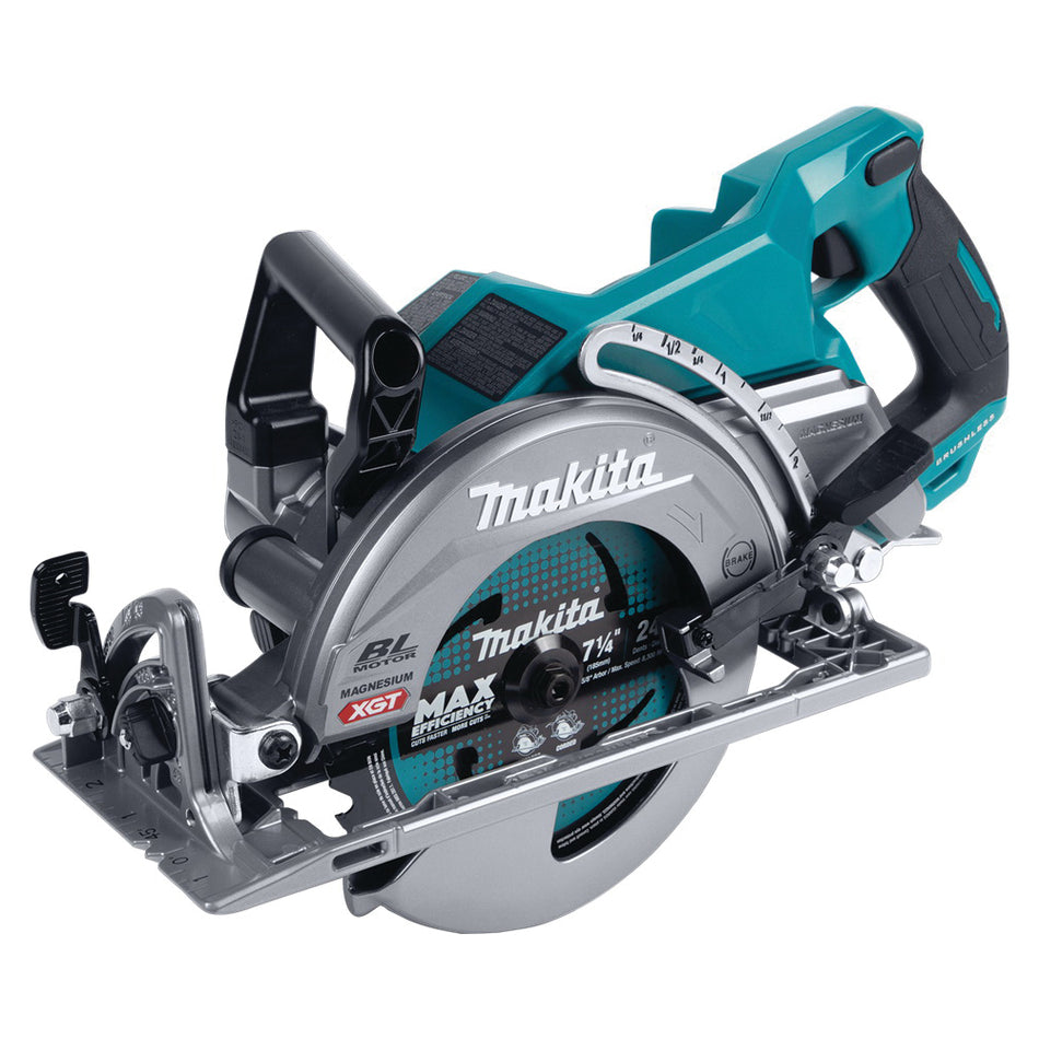 Makita® XGT® GSR01Z Circular Saw, Tool/Kit: Tool, 7-1/4 in Dia Blade, 2-9/16 in, 1-3/4 in, 1-1/2 in D Cutting, 40 V