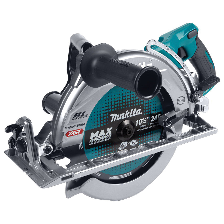 Makita® XGT® GSR02Z Circular Saw, Tool/Kit: Tool, 10-1/4 in Dia Blade, 3-3/4 in, 2-3/4 in, 2-1/8 in D Cutting, 40 V