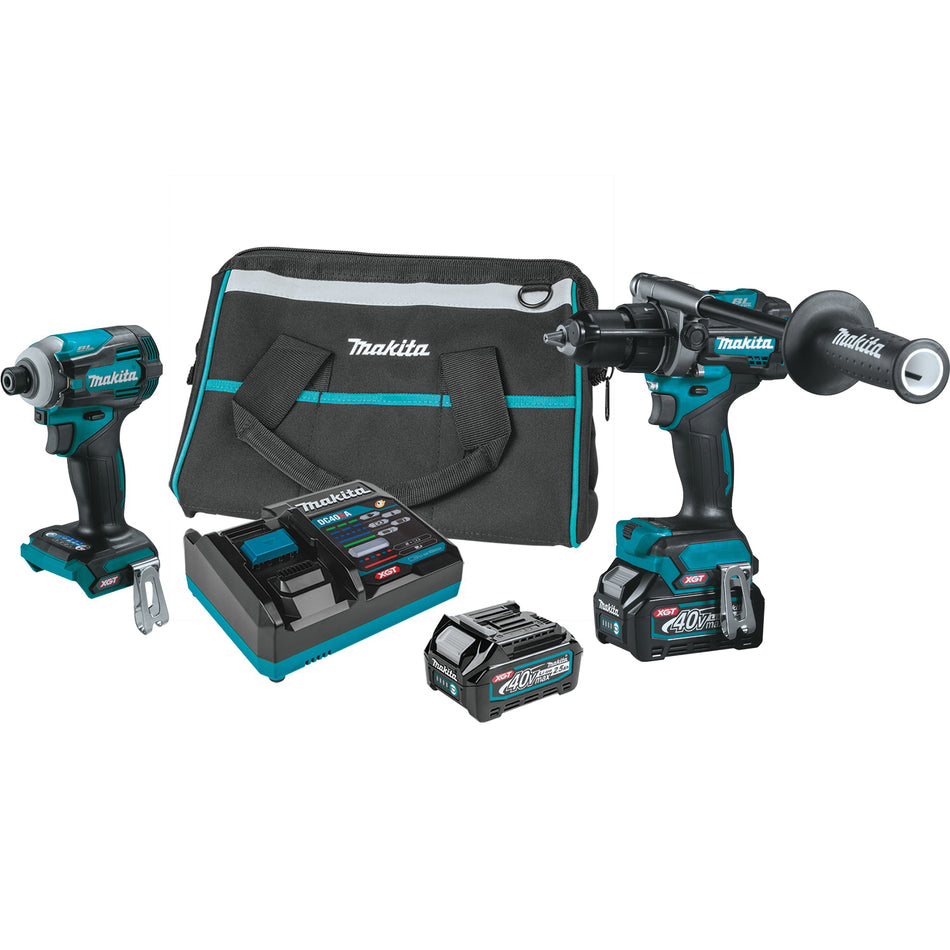 Makita® 40V MAX* XGT® GT200D Brushless Cordless Combo Kit, 40 V, 2 -Tool, 2 -Battery