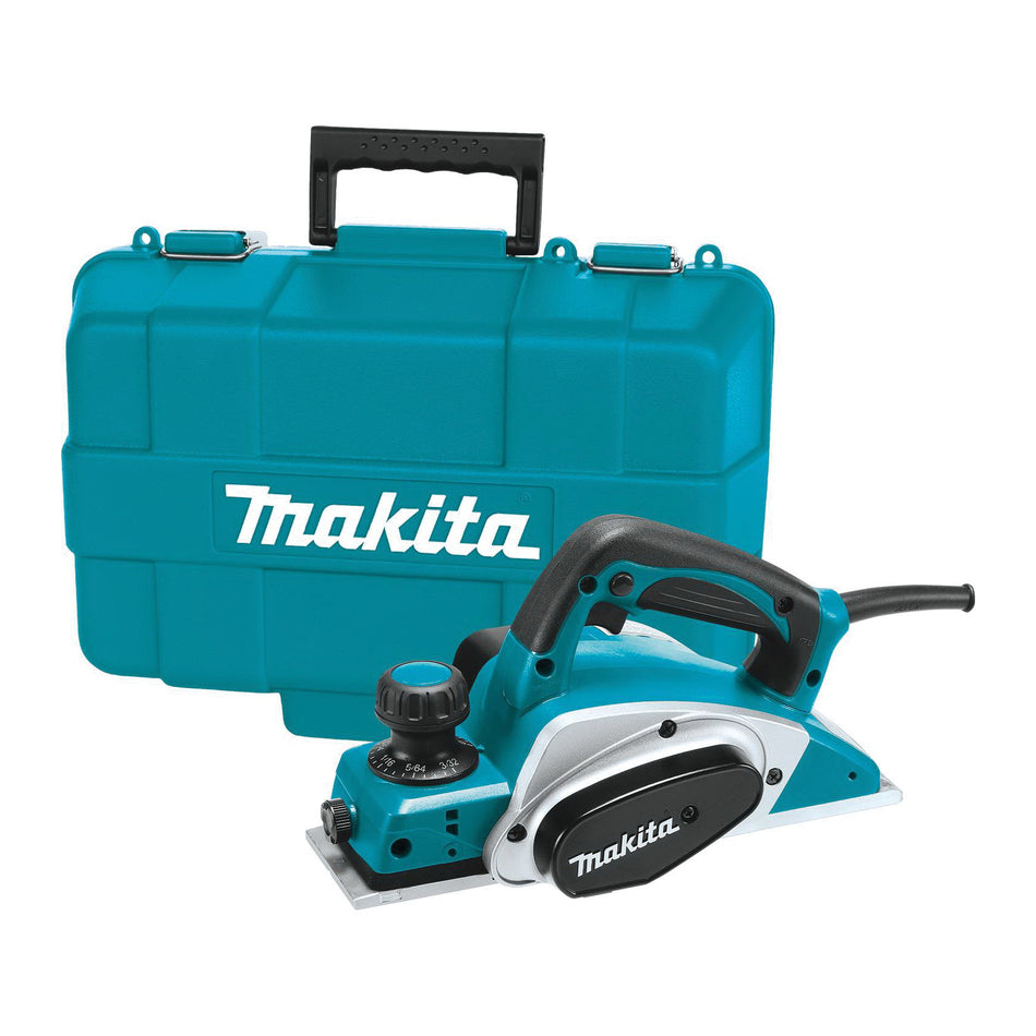 Makita® KP0800K Planer, Tool/Kit: Tool, 3-1/4 in W Cutting, 3/32 in D Cutting, 120 V, 17000 rpm Speed, 11-1/4 in OAL