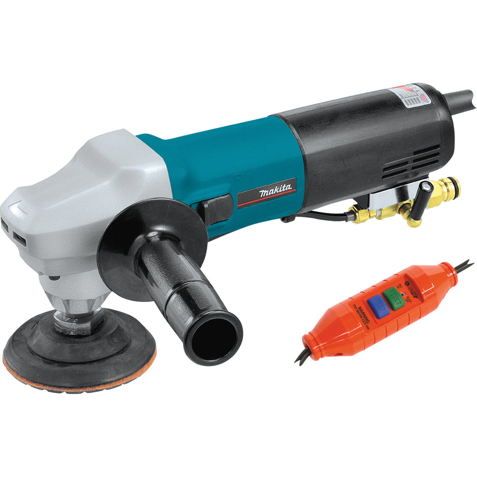 Makita® PW5001C Electronic Stone Polisher, Tool/Kit: Kit, 4 in Pad, 5/8-11 Spindle Thread, 2000 to 4000 rpm Speed