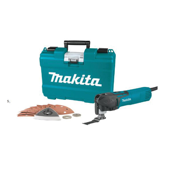 Makita® TM3010CX1 Oscillating Multi-Tool Kit, Tool/Kit: Kit, 6000 to 20000 opm, 32 deg Oscillation, 120 V