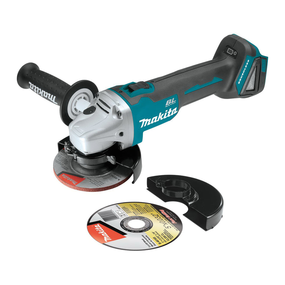 Makita® XAG04Z Angle Grinder, Tool/Kit: Tool, 5 in Dia Wheel, 5/8-11 Spindle Thread, 18 VDC, Lithium-Ion Battery