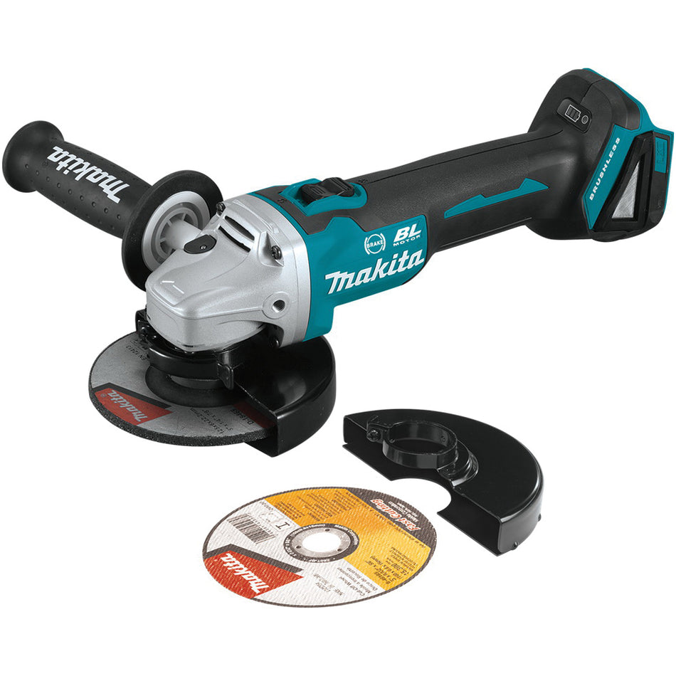 Makita® 18V LXT® XAG09Z Cordless Angle Grinder With Electric Brake, Tool/Kit: Tool, 5 in Dia Wheel, 18 V, 14-1/4 in OAL