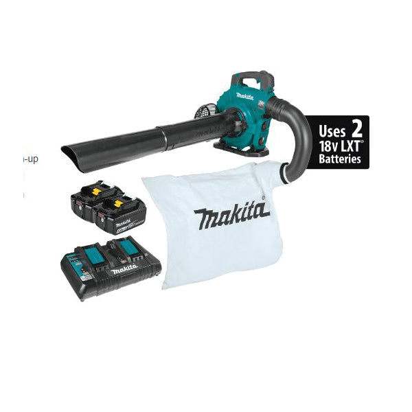 Makita® LXT® XBU04PTV Brushless Blower Kit With Vacuum Attachment Kit, Tool/Kit: Kit, 36 V, 448 cfm Air Flow, 5 Ah