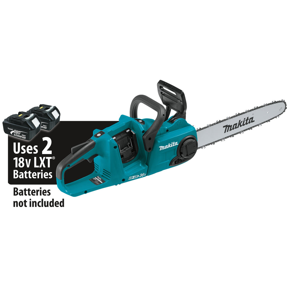 Makita® XCU04Z Brushless Chainsaw, Tool/Kit: Tool, 16 in L Bar, 36 V, Lithium-Ion Battery, 5 Ah