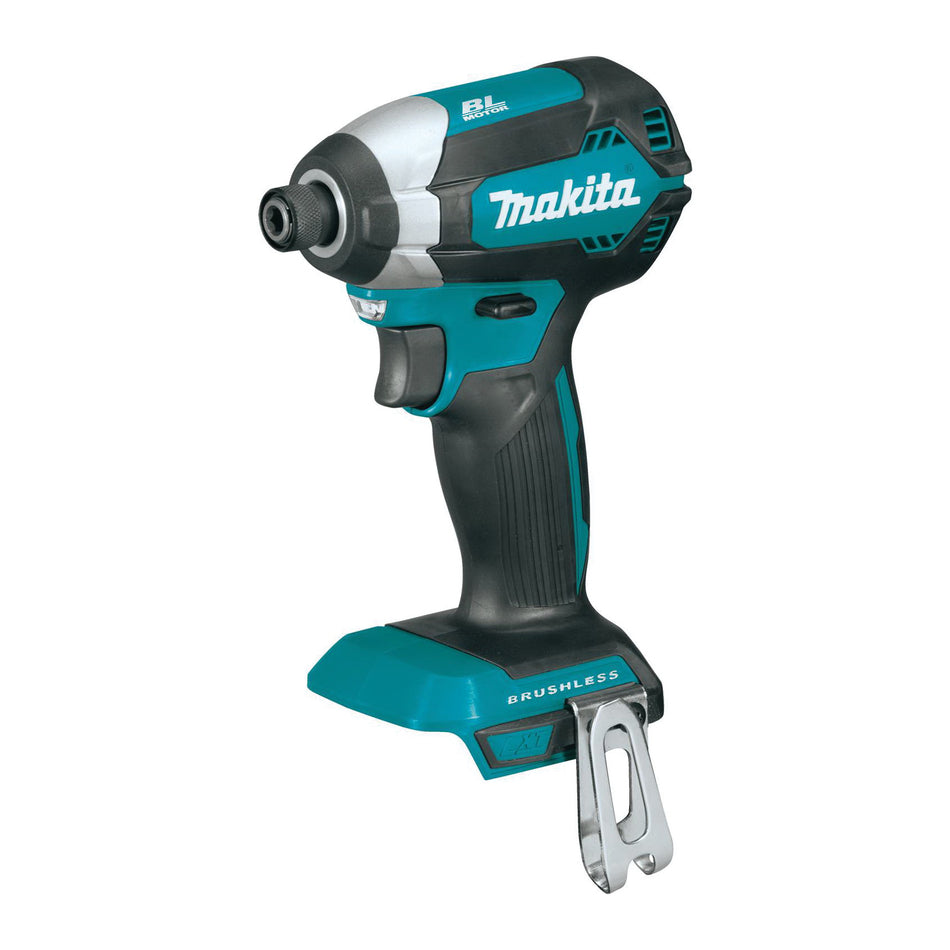 Makita® XDT13Z Impact Driver, Tool/Kit: Tool, 1/4 in Drive, Hex Drive, 1500 in-lb, 0 to 3600 ipm, 18 VDC, 5 in OAL