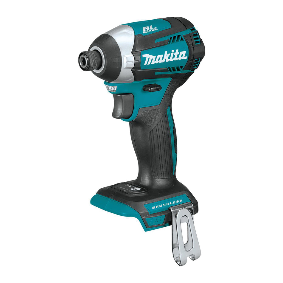 Makita® XDT14Z Impact Driver, Tool/Kit: Tool, 1/4 in Drive, Hex Drive, 1550 in-lb, 18 VDC, Lithium-Ion Battery