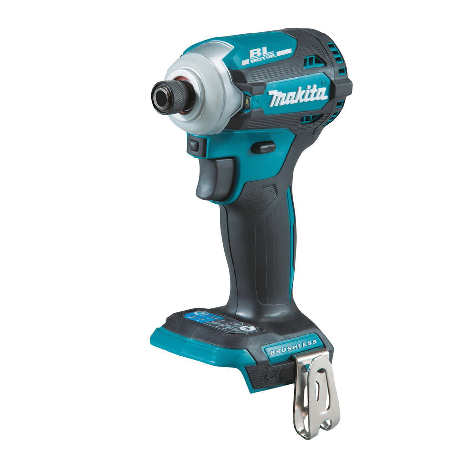 Makita® XDT16Z Impact Driver, Tool/Kit: Tool, 1/4 in Drive, Hex Drive, 1600 in-lb, 18 VDC, Lithium-Ion Battery