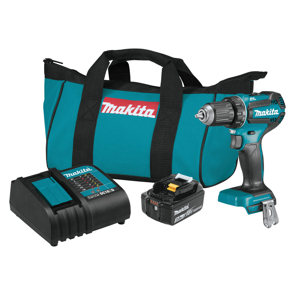 Makita® LXT® XFD131 Driver/Drill Kit, Tool/Kit: Kit, 0 to 440 in-lb, 1/2 in Chuck, Keyless Chuck, 18 V, 3 Ah