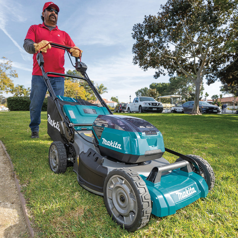 Makita® XML08PT1 Commercial Lawn Mower Kit, 21 in W Cutting, 1-1/4 to 4 in H Cutting, 36 V, Lithium-Ion Battery