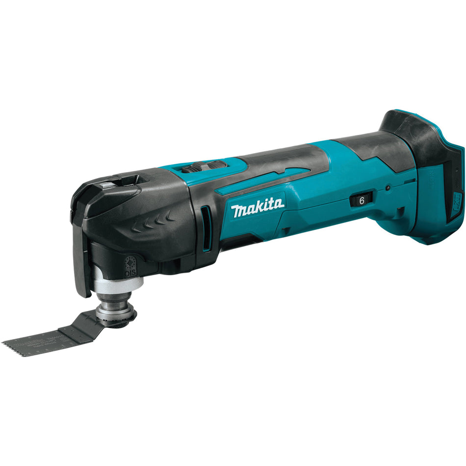 Makita® XMT03Z Oscillating Multi-Tool, Tool/Kit: Tool, 6000 to 20000 opm OPM, 3.2 deg Oscillation, 18 VDC, 3 Ah