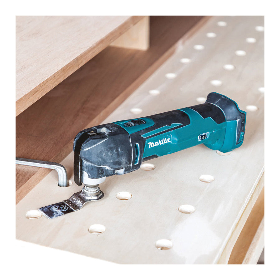 Makita® XMT03Z Oscillating Multi-Tool, Tool/Kit: Tool, 6000 to 20000 opm OPM, 3.2 deg Oscillation, 18 VDC, 3 Ah