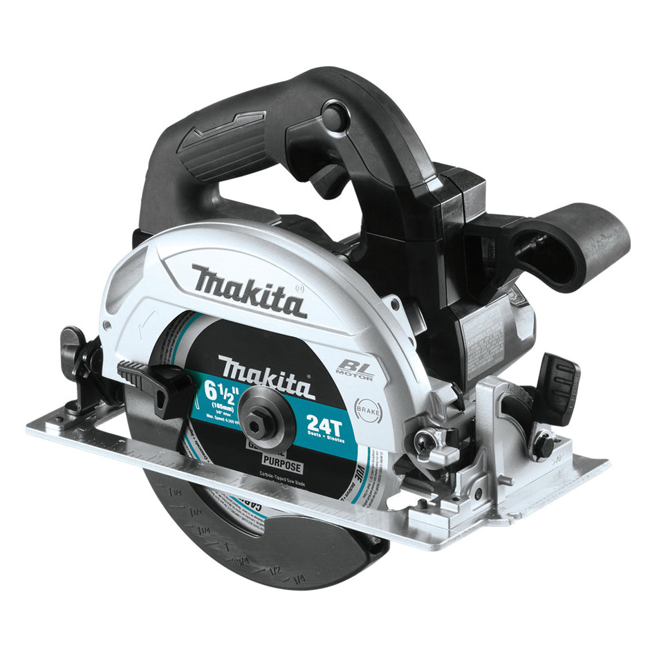 Makita® 18V LXT® XSH04ZB Circular Saw, Tool/Kit: Tool, 6-1/2 in Dia Blade, 2-1/4 in, 1-5/8 in D Cutting, 18 V, 5 Ah