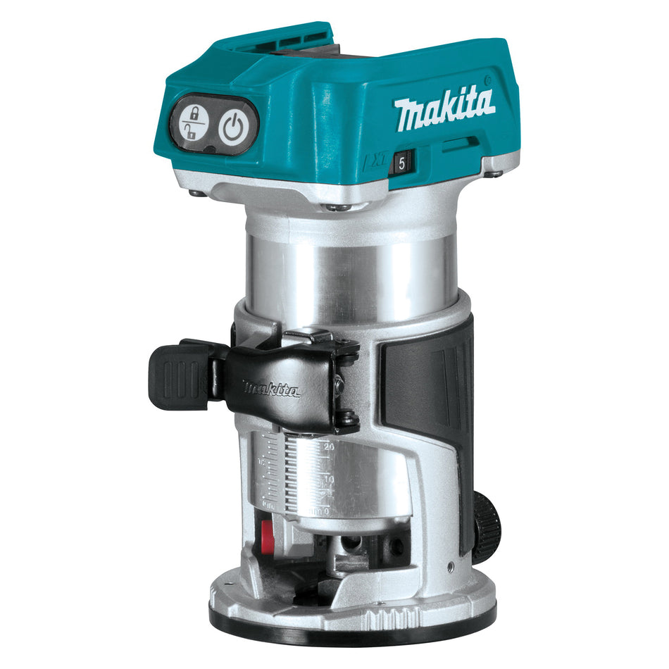 Makita® XTR01Z Brushless Cordless Router Kit, Tool/Kit: Tool, 3-1/2 in Base, 1/4 in, 3/8 in Collet, 18 VDC