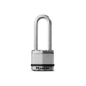 Master Lock® M1XKADLJCCSEN Magnum Keyed Padlock, 5/16 in Dia Shackle, Dual Ball Bearing Locking Mechanism, Steel