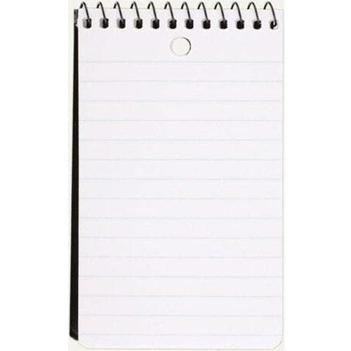 Mead® 45354AB5 Memo Book, 3 x 5 in Sheet, Ruled, White Sheet, Red Cover, Wirebound Binding, 60-Sheet