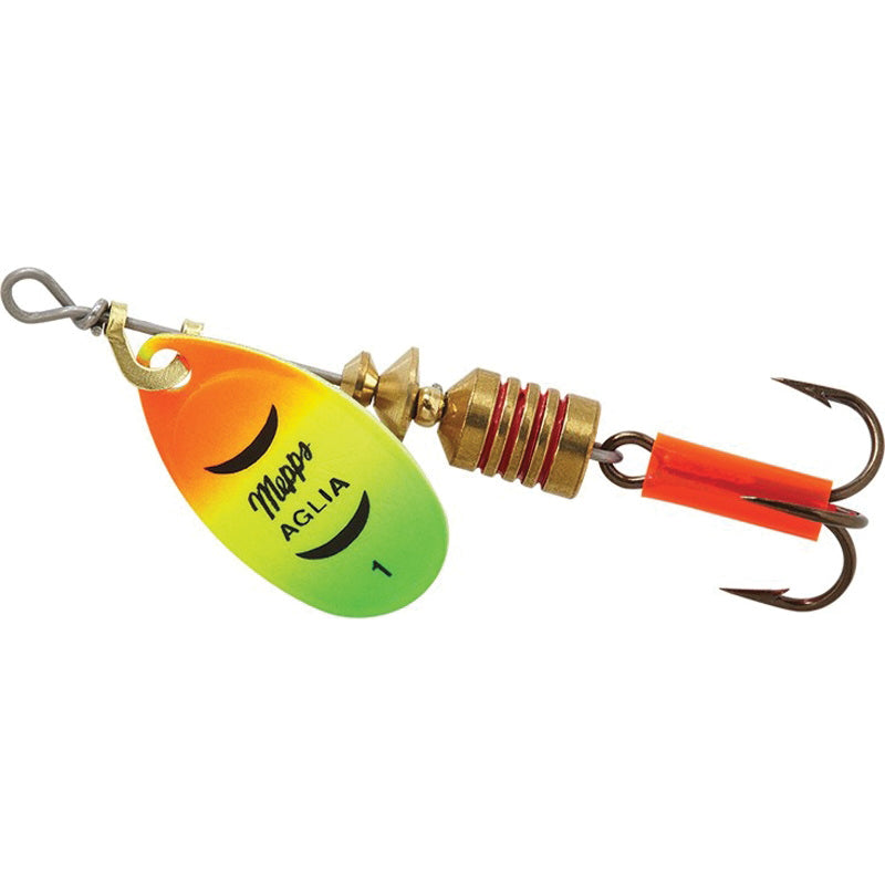 Mepps® Aglia® & Dressed Aglia® B1 HFT Fishing Lure With Plain Treble Hook, #1 Hook