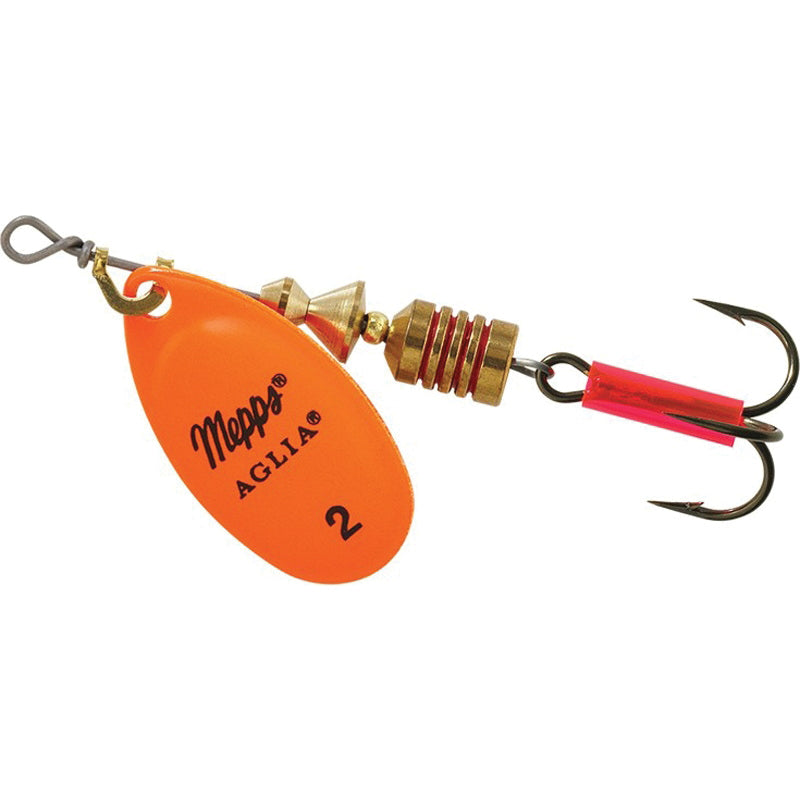 Mepps® Aglia® & Dressed Aglia® B2 HO Fishing Lure With Plain Treble Hook, #2 Hook