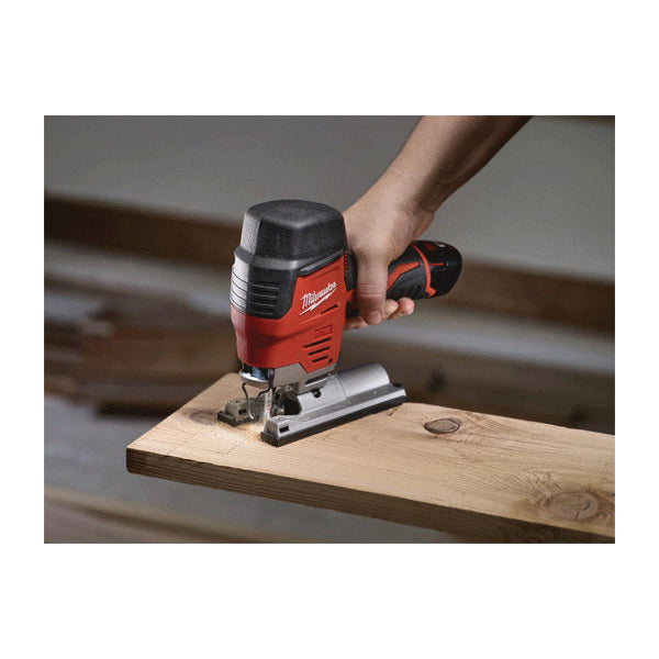 Milwaukee® 2445-21 High Performance Jig Saw Kit, Tool/Kit: Kit, 3/4 in L Stroke, 12 V, Lithium-Ion Battery, 8 in OAL